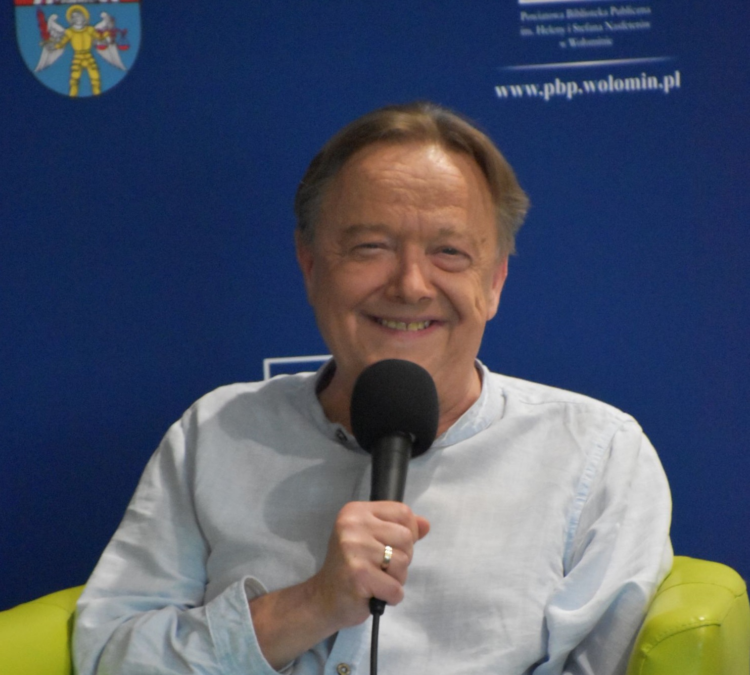 Spotkanie autorskie z Krzysztofem Krupińskim, pisarzem i znanym aktorem teatralnym, filmowym i dubbingowym, autorem kilkuset utworów poetyckich, 11.07.2024