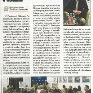 mistrzowskie czytanie slowackiego radoslaw pazura prasa